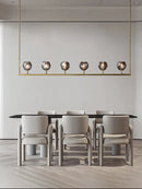 GobekUsa Black Bronze Copper Crystal Chandelier Lights for Kitchen Island Dining Decor