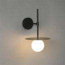 GobekUsa Iron Glass LED Wall Light: Customizable Decorative Black Lamp for Home Indoor