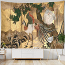 GobekUsa Cute Skeleton Tapestry: Psychedelic Boho Wall Hanging for Retro Room Decor