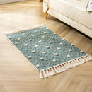 GobekUsa Handmade Nordic 3D Tassel Floor Mat - Yellow 60*90cm