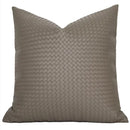 GobekUsa Geometric Faux Leather Throw Pillow Cover - Modern Luxury Pillowcase