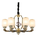 GobekUsa Chinese Jade Chandelier | Modern Duplex Villa Lighting