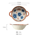 GobekUsa Japanese Ceramic Baking Bowl with Handle for Microwave Oven and Noodle - 1PCS