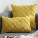 GobekUsa Embroidered Lattice Cushion Cover Pleat - 45X45CM