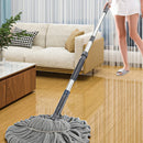 GobekUsa Easy Spin Mop with Long Handle for Hands-Free Floor Cleaning