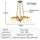 GobekUsa Brass Angel Chandelier: Luxury Burnishing Pendant Lights for Living Room