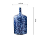 GobekUsa Blue Ceramic Vase Porcelain Pot Flower Arrangement Home Decor Accessories