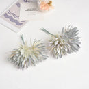 GobekUsa 6pc 12cm Silk Mini Handmade Bouquet Wedding Home Decoration Fake Flowers