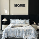 GobekUsa Cool Silk Summer Quilt Set with Sheets & Pillowcases