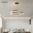 GobekUsa Black/White Spiral Chandelier for Living Dining Kitchen. Trendy Round Indoor Lighting Fixture.