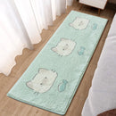 GobekUsa Lovely Rabbit Pink Bedside Rug for Girls Children Bed Room