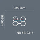 GobekUsa 6500K LED Hexagrid System for Workshop, Gym, Studio - 2 Year Warranty
