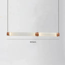 GobekUsa Luna Glass Tube Chandelier for Kitchen Dining Staircase LED Pendant Lamp