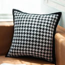 GobekUsa Houndstooth Jacquard Pillowcase 45X45CM – Nordic Simple Decorative Throw Pillow Cover