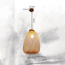 GobekUsa Bamboo Chandelier: Handmade LED Pendant Light for Living & Dining Room.withOpacity