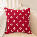 GobekUsa Houndstooth Cushion Cover 30x50cm Black and White Bow Waist Pillow Case