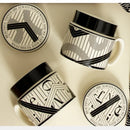 GobekUsa Espresso Cups Ceramic Cup Personalized French Coffee Gift With Lid