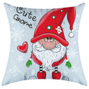 GobekUsa Christmas Pillowcase Deer Santa Tree Bear Print Cushion Cover
