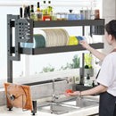 GobekUsa Kitchen Sink Dish Drying Rack Cutlery Organizer Shelf Counter Storage
