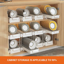 GobekUsa 2 Tier Sliding Drawer Organizer for Kitchen & Bathroom Cabinet