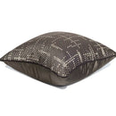 GobekUsa Brown Geometric Random Braided Square Pillow Cover - Wabi Sabi Style Collection