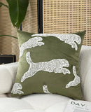 GobekUsa Embroidered Patchwork Cushion Cover 45*45 for Elegant Living Room Decor
