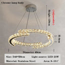 GobekUsa Crystal Chandelier: Modern Luxury Living Room Lamps for Bedroom and Dining Room