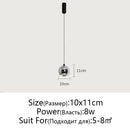 GobekUsa Gold Metal Luster Pendant for Bedside & Kitchen Island - Minimalist LED Hanging Light