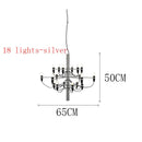 GobekUsa LED Candle Chandelier: Elegant Italian Design Pendant Light for Home Decor