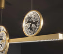 GobekUsa Crystal Ring Chandelier: Modern Nordic Living Room Light, Luxury Minimalist Home Decor Lamp