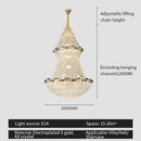 GobekUsa Crystal Chandelier: Elegant European Luxury Lighting for Living Room, Restaurant, and Bedroom