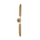 GobekUsa Golden Inclined Tube Wall Lamp for Modern Luxury Decor in Living Room