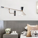 GobekUsa Adjustable Metal Bedroom Sconce Light E27 Surface Mount Wall Decor