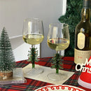 GobekUsa Christmas Glass Goblet Set: Festive Cocktail Drinkware for Decoration and Gifting