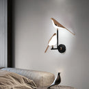 GobekUsa Bird Wall Light Night Modern Fixture Iron Lamp Living Room LED