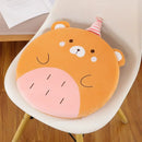 GobekUsa Animal Print Round Office Chair Cushion with Memory Foam & Velvet Cover