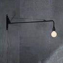 GobekUsa Industrial Pipe Swing Arm Wall Lamp for Loft Kitchen Decor
