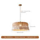 GobekUsa Hemp Rope Ceiling Chandelier: Japanese-Inspired Twine Pendant Lights for Home Decor