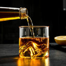 GobekUsa Glacier Wine Cup: Japanese Style Whisky Glass with Fuji Artwork