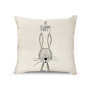 GobekUsa Cartoon Animal Linen Pillowcase | Home Decor Throw Pillow Covers for Sofa
