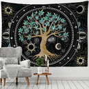 GobekUsa Green Life Tree Tapestry Wall Hanging for Hippie Aesthetics Room Decor