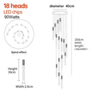 GobekUsa Crystal LED Pendant Light: Luxury Lighting Fixture for Living Room, Bedroom, Hotel & Shop