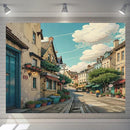 GobekUsa Love Street Landscape Wall Hanging Tapestry for Bedroom Decor