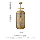 GobekUsa Chinese Zen Art Birdcage Pendant Light for Restaurant Tea Room