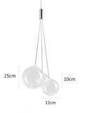 GobekUsa Glass Ball LED Pendant Chandelier for Modern Spaces