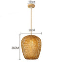 Hand-Knitted Japanese Style Bamboo Weave Pendant Light