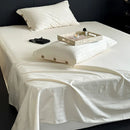 GobekUsa Luxe Cotton Satin Stripe Bed Sheet Set with 2 Pillowcase