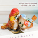 GobekUsa Love Birds Porcelain Couple Ornament Home Decor Craft Model