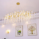 GobekUsa Crystal Chandelier: Postmodern Luxury Pendant Light for Living Room, Bedroom, and Dining Room