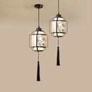 GobekUsa Chinoiserie Retro Chandelier: Study Bedroom Dining Room Industrial Lighting